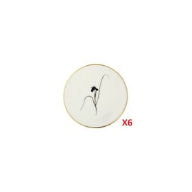 Porland Botanical Desen 6'lı 10 cm Bardak Altlığı