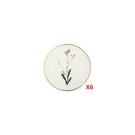 Porland Botanical Desen 6'lı 10 cm Bardak Altlığı