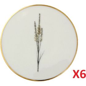 Porland Botanical Desen 6'lı 10 cm Bardak Altlığı