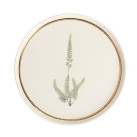 Porland Botanical Desen1 21 cm 6 Adet Düz Tabak