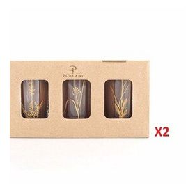 Porland Botanical Mini 3'lü 100 cc 2'li Bardak Takımı