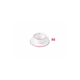 Porland Caribou 180 cc 6'lı Tabaklı Çay Fincanı