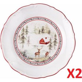 Porland Caribou 19 cm 2'li Düz Tabak