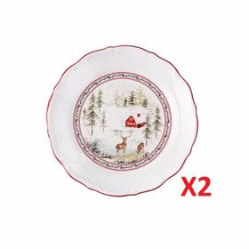 Porland Caribou 19 cm 2'li Düz Tabak