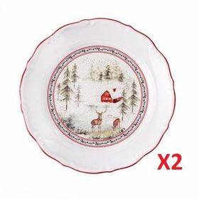 Porland Caribou 24 cm 2'li Düz Tabak