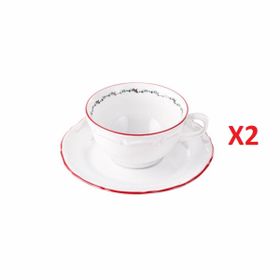 Porland Caribou Tabaklı 180 cc 2'li Çay Fincanı