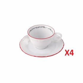 Porland Caribou Tabaklı 75 cc 4'lü Kahve Fincanı