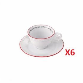 Porland Caribou Tabaklı 75 cc 6'lı Kahve Fincanı