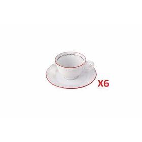 Porland Caribou Tabaklı 75 cc 6'lı Kahve Fincanı