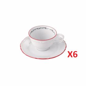 Porland Caribou Tabaklı 75 cc 6'lı Kahve Fincanı