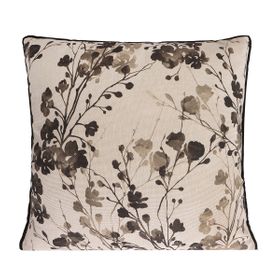 Porland Carlota 45x45 cm Siyah Çiçek Yastık