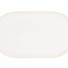 Porland Chopin Altın Yaldız 28 cm Kayık Tabak