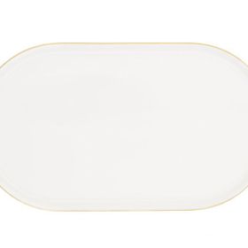 Porland Chopin Altın Yaldız 28 cm Kayık Tabak