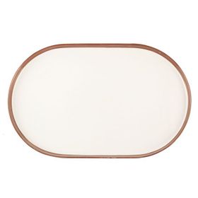 Porland Chopin Bakır 28 cm Kayık Tabak