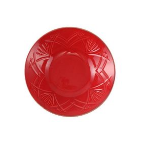 Porland Christina Kırmızı 20 cm 6 Adet Çukur Tabak
