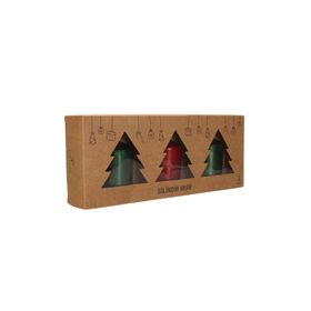 Porland Christmas Glow 3'lü Silindir Mum
