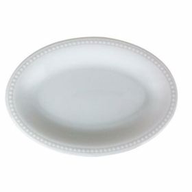 Porland Collet 16 cm 6 Adet Beyaz Desen 2 Kayık Tabak