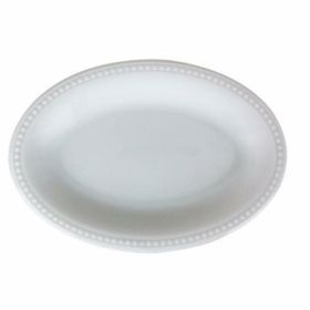 Porland Collet 16 cm 6 Adet Beyaz Desen 2 Kayık Tabak