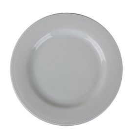 Porland Collet Beyaz 25 cm Desen 2 Düz Tabak
