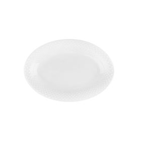 Porland Collet Beyaz 33 cm Desen 1 Kayık Tabak
