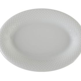 Porland Collet Beyaz Desen 1 17 cm Kayık Tabak