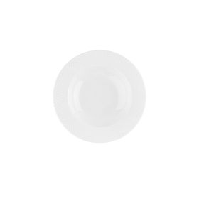 Porland Collet Beyaz Desen1 21 cm 6 Adet Çukur Tabak