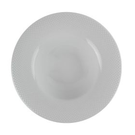 Porland Collet Beyaz Desen1 27 cm 6 Adet Çukur Tabak