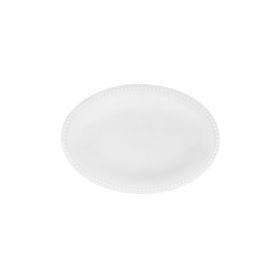 Porland Collet Beyaz Desen2 19 cm 6 Adet Kayık Tabak