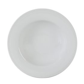 Porland Collet Beyaz Desen2 21 cm 6 Adet Çukur Tabak
