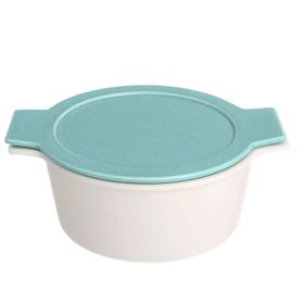 Porland Cookland Isıya Dayanıklı 1.3 lt Porselen Kapaklı Derin Tencere