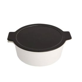 Porland Cookland Isıya Dayanıklı 2.1 lt Porselen Kapaklı Derin Tencere