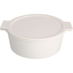 Porland Cookland Isıya Dayanıklı Koyu Gri 1.3 lt 26 cm Beyaz Kapaklı Derin Tencere