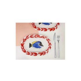 Porland Coralline 24 cm Kayık Tabak