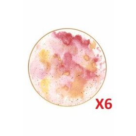 Porland Cosmos Desen 24 cm 6'lı Düz Tabak