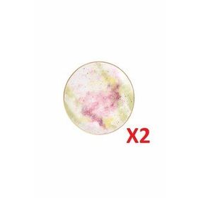 Porland Cosmos Desen 2'li 17 cm Düz Tabak