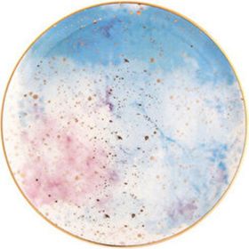 Porland Cosmos Desen 5 24 cm Çok Renkli Düz Tabak