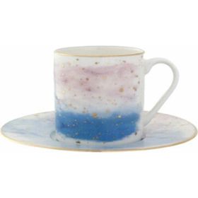 Porland Cosmos Desen5 Tabaklı Kahve Fincanı
