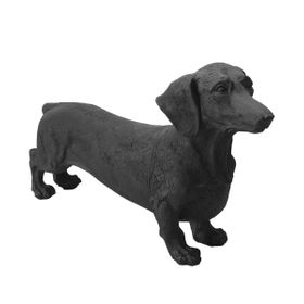 Porland Daksund Dog 39x23 cm Siyah Dekoratif Obje