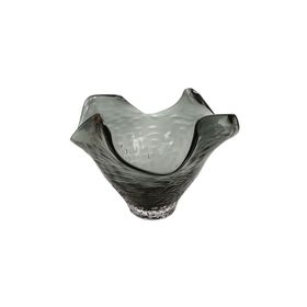 Porland Dalga 30x21 cm Cam Gri Bowl