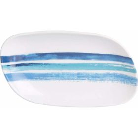 Porland Deep Blue Desen2 31 cm Kayık Tabak
