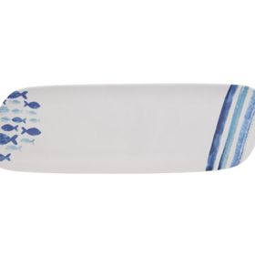 Porland Deep Blue Desen3 47 cm Kayık Tabak
