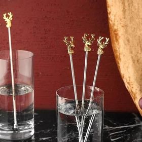 Porland Deerest Golden 4 Adet 23 cm Kokteyl Karıştırıcısı