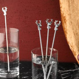 Porland Deerest Silver 4 Adet 23 cm Kokteyl Karıştırıcısı