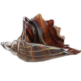 Porland Deniz Kabuğu 25x9x14 cm Amber Cam Biblo
