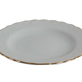 Porland Elizabeth Altın Yaldız 25 cm Düz Tabak