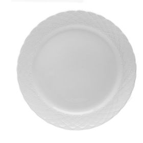 Porland Elizabeth Beyaz 25 cm Düz Tabak