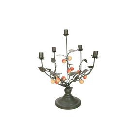 Porland Elma 5 Kollu 44 cm Şamdan