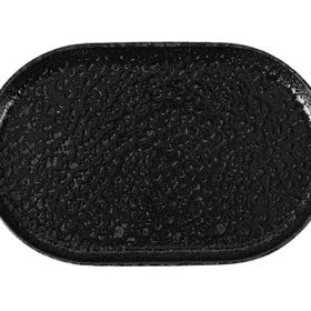 Porland Ethos Black Moss 28 cm Kayık Tabak
