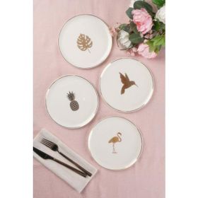 Porland Exotic 4 Parça 4 Kişilik 18 cm Pasta Takımı