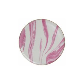 Porland Exotic Desen 6 27 cm Porselen Düz Tabak